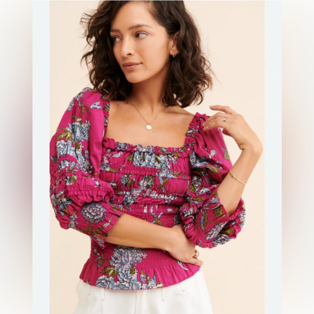 Floral Pink Blouse